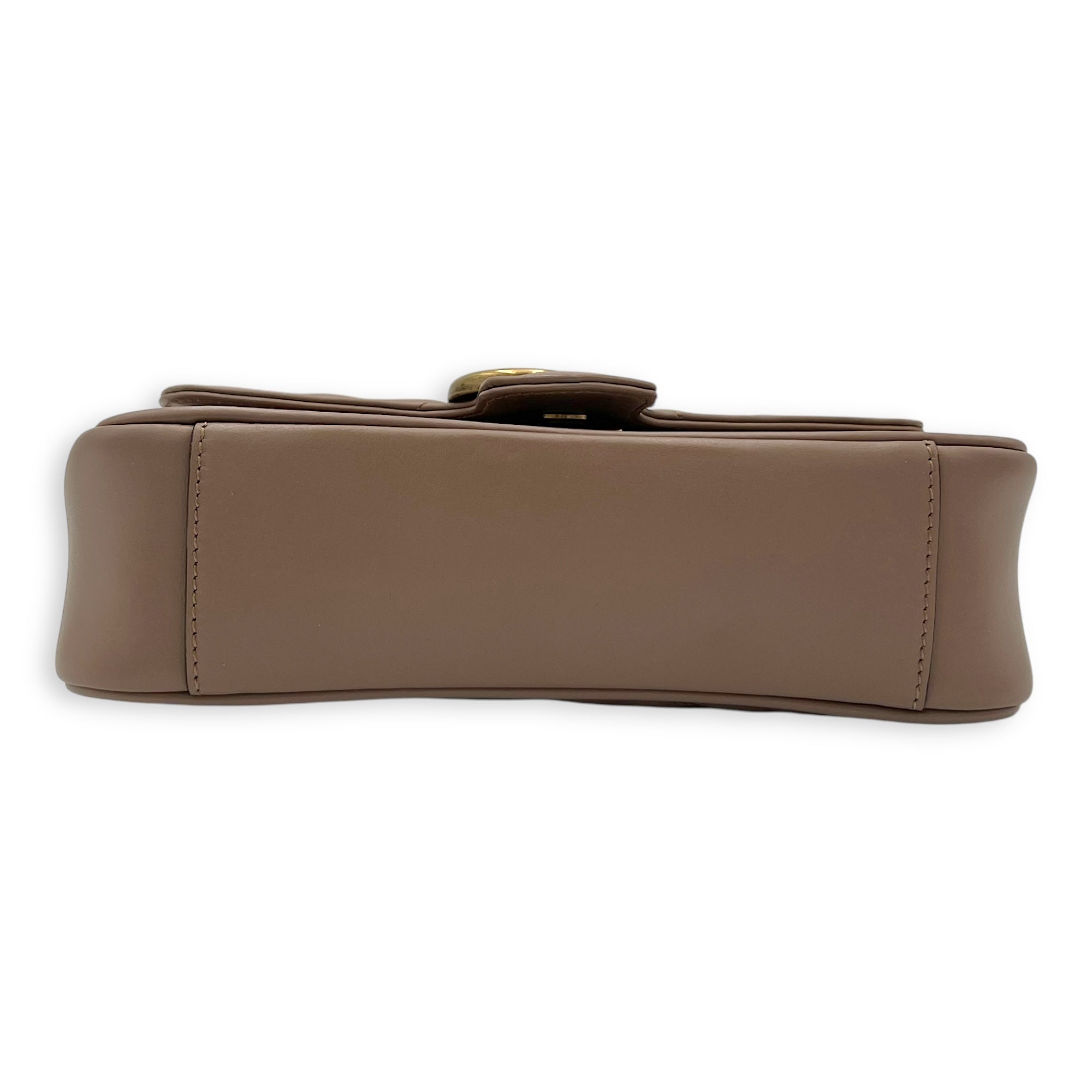 GG Marmont Mini Shoulder bag in Calfskin, Gold Hardware - Image 6