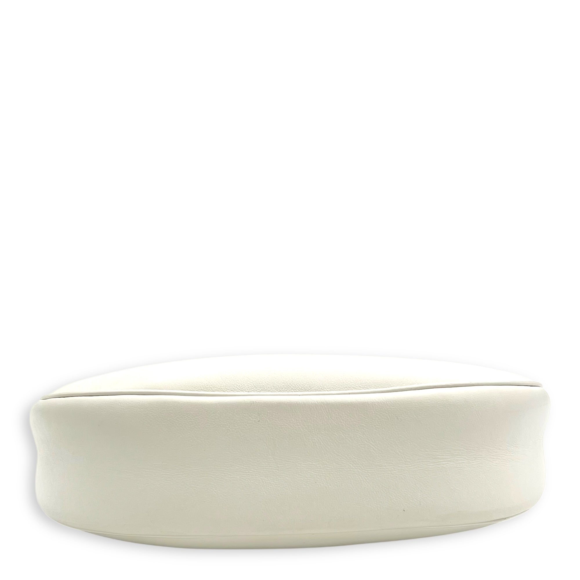 Ava Shoulder Bag White in Calfskin, Silver hardware - Image 6