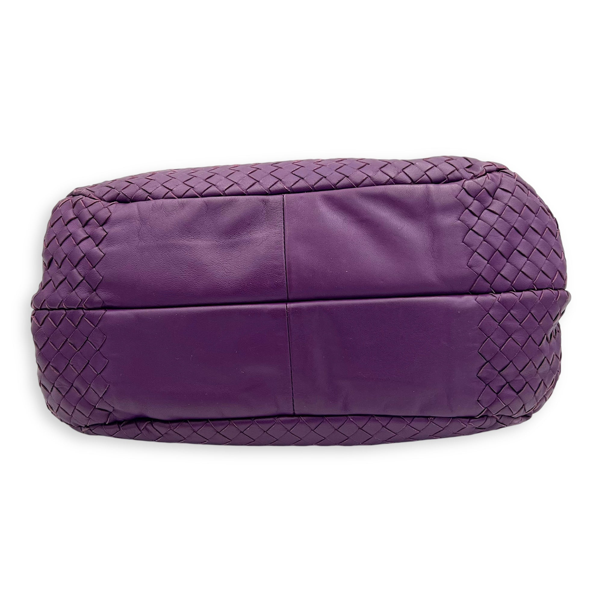 Intrecciato Hobo Purple in Nappa Leather, Gunmetal hardware - Image 6