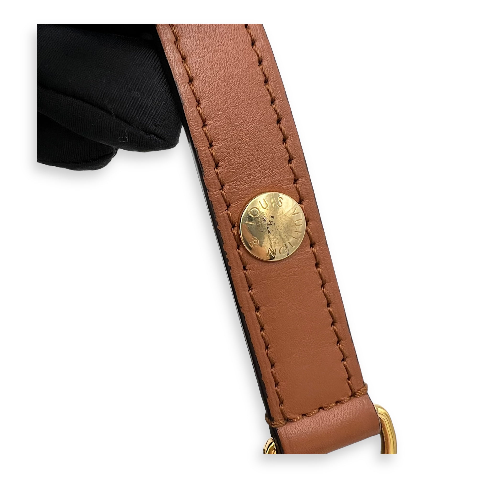 Dauphine Reverse Mini Crossbody bag in Monogram coated canvas, Gold Hardware - Image 11