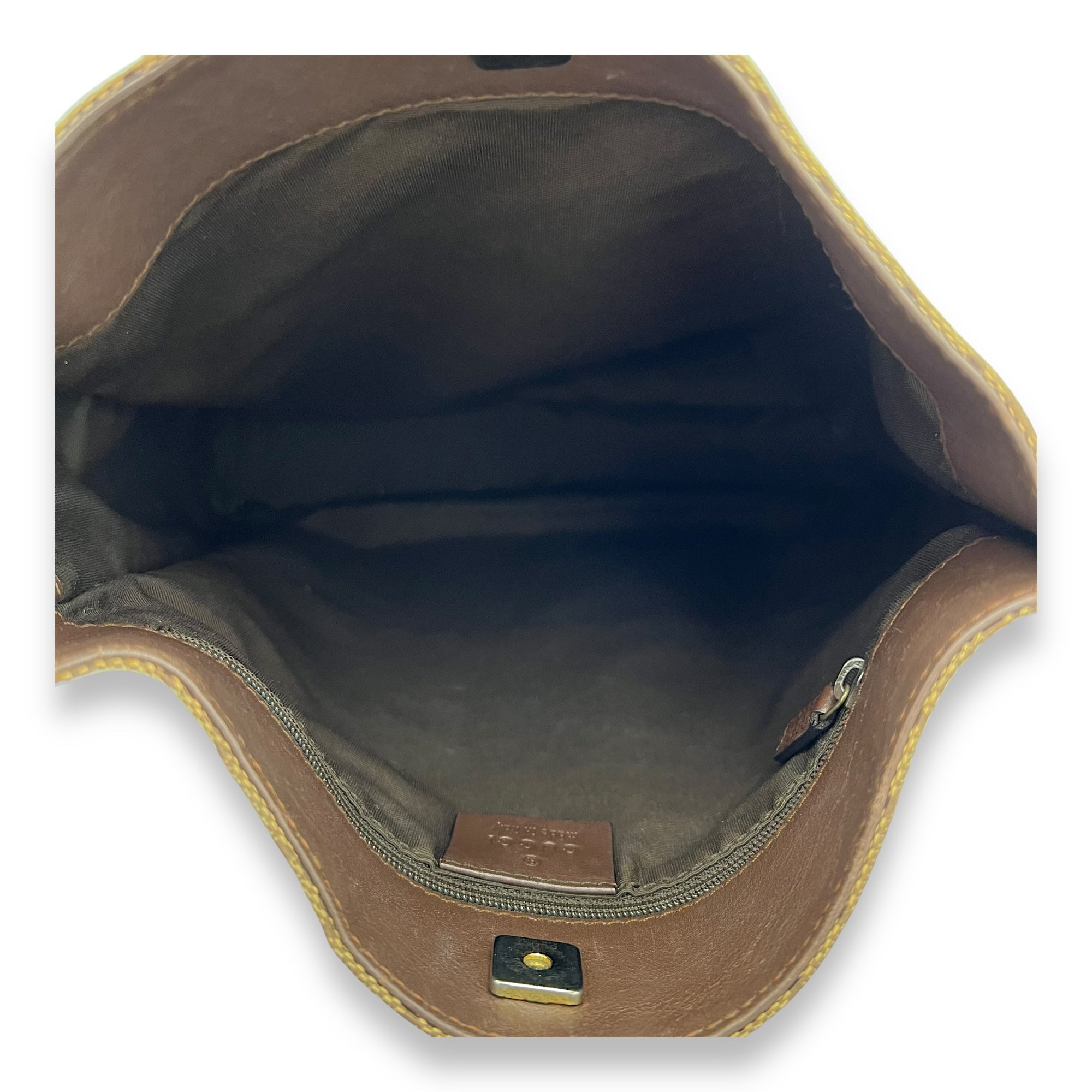 GG Shoulder Bag Brown in Canvas, Gold hardware - Image 7