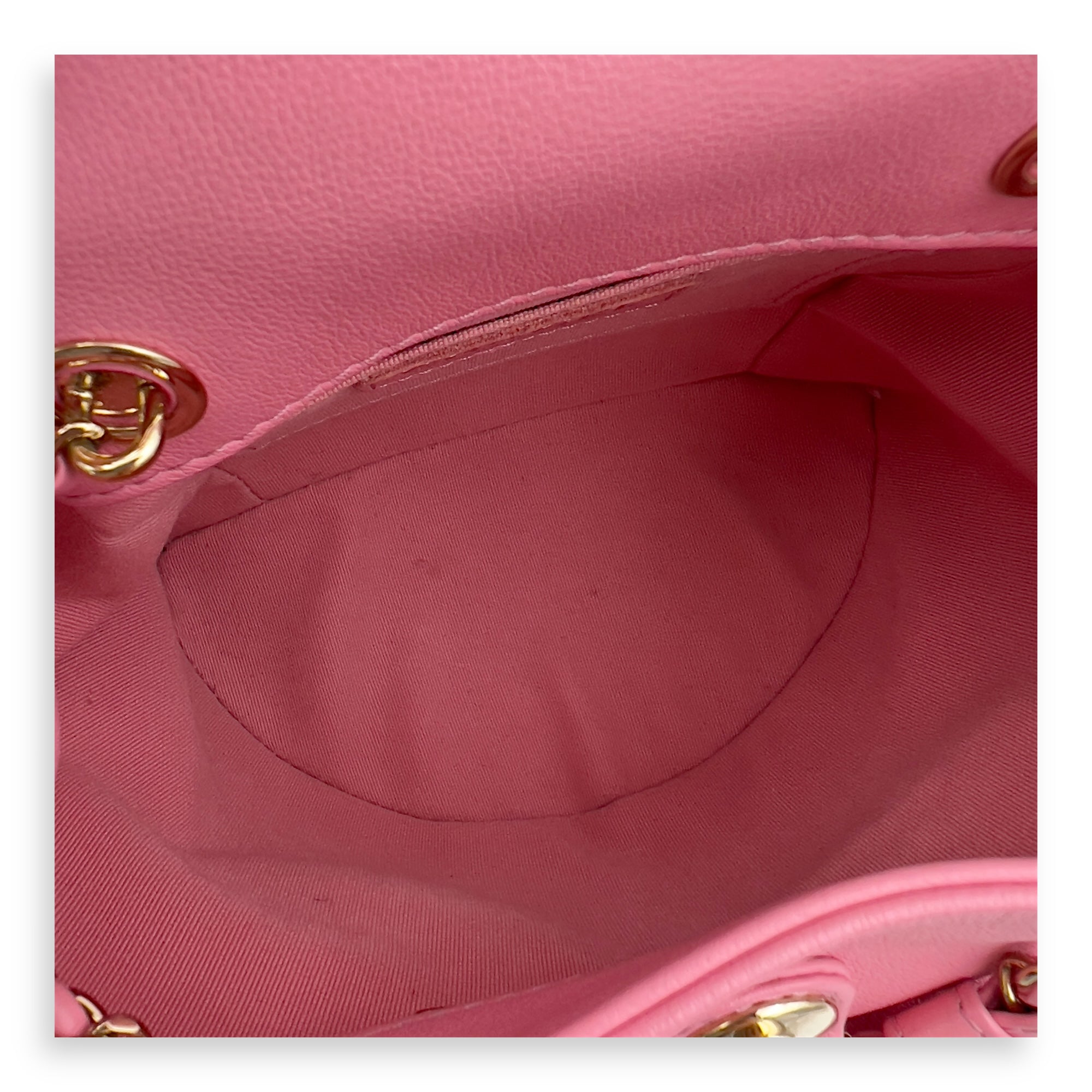 Duma Pink Backpack in Calfskin, Gold hardware - Image 8
