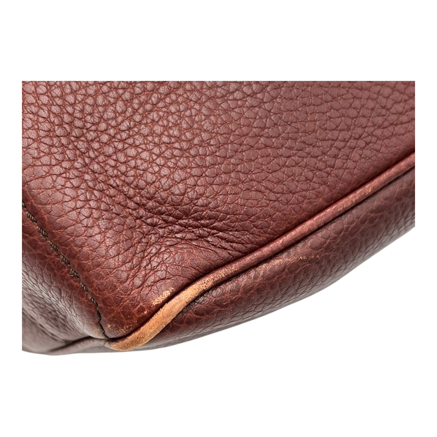 Boogie Top Handle Bag Brown in Calfskin, Silver hardware - Image 9