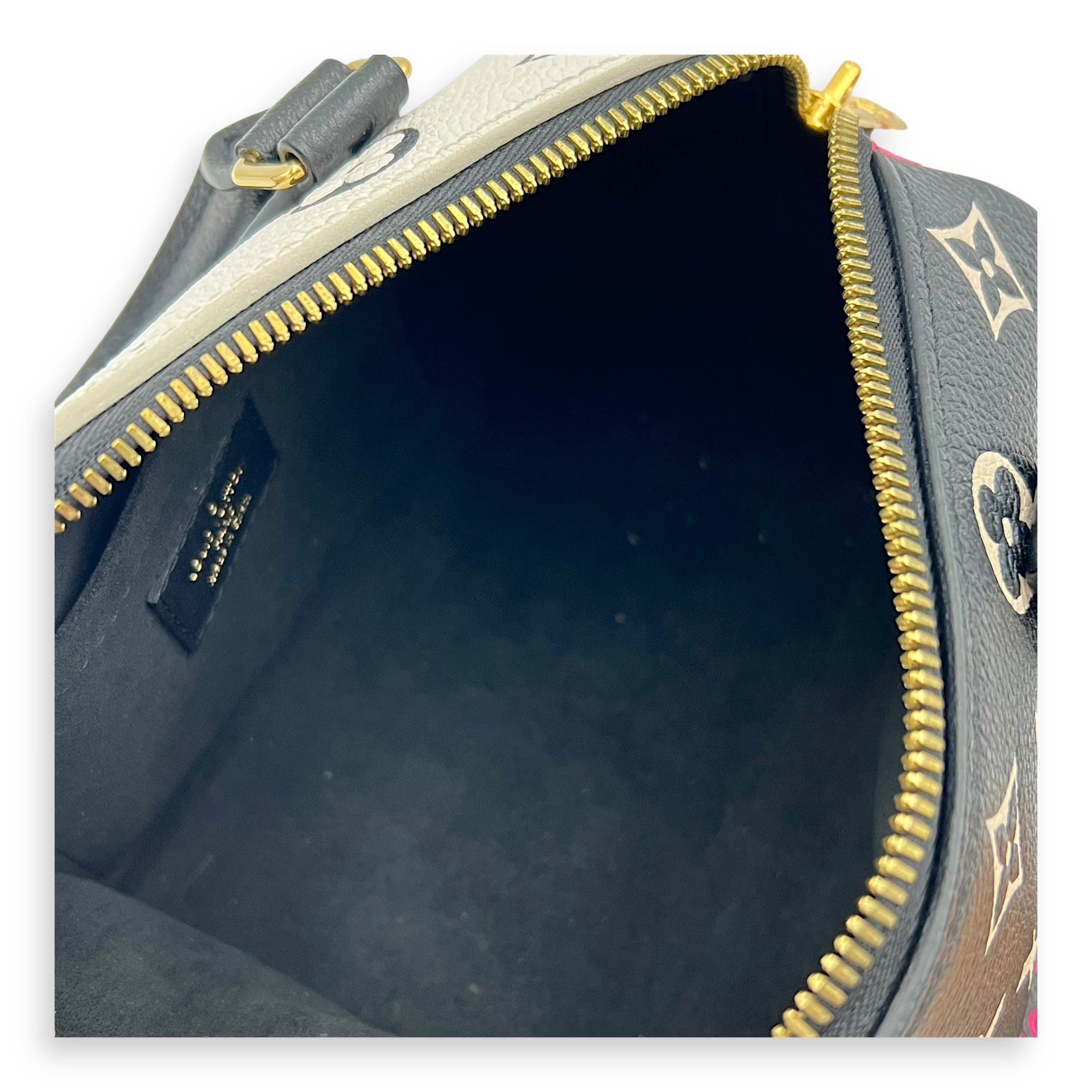 Speedy Top Handle Bag Multi-colour in Calfskin, Gold hardware - Image 9