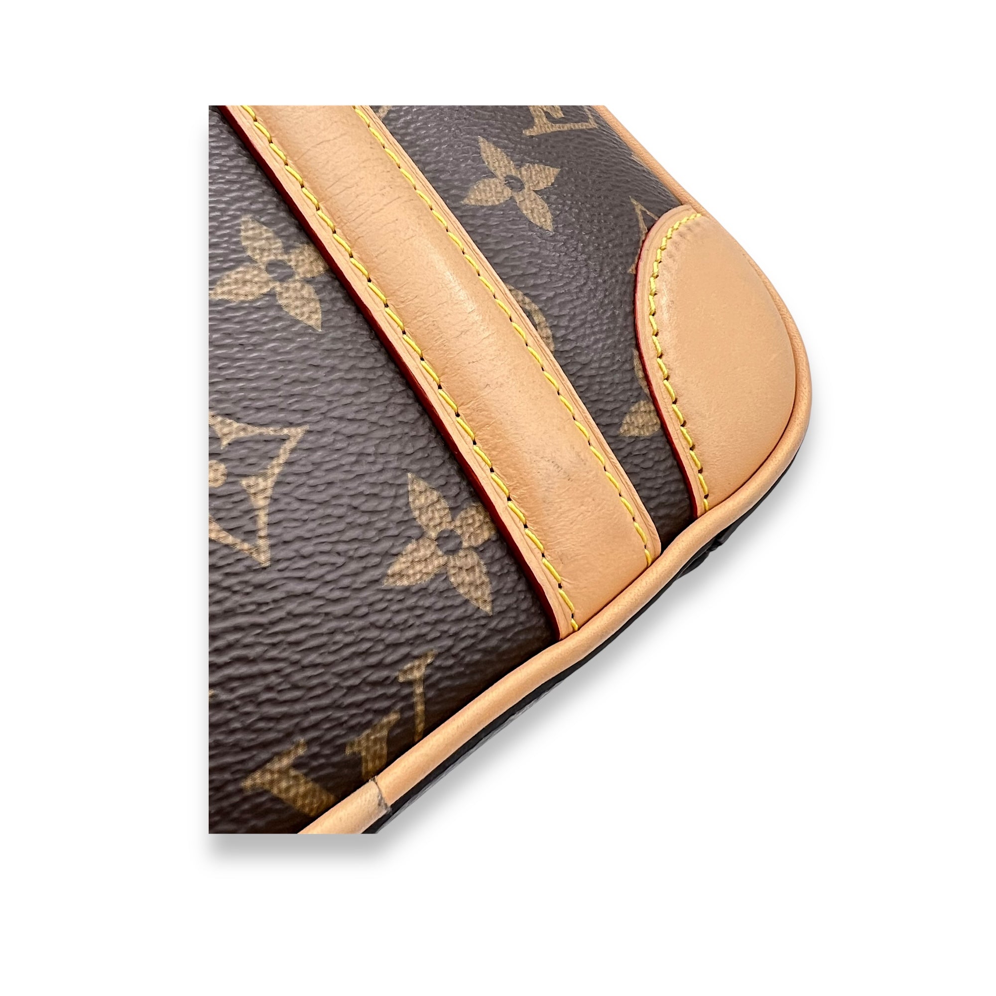 Valisette Top Handle Bag Brown in Monogram Coated Canvas, Gold hardware - Image 10