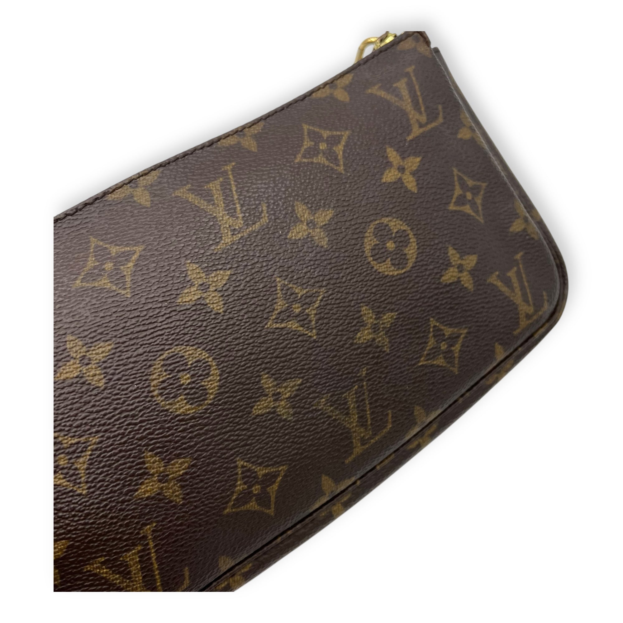 Pochette Accessoires Shoulder Bag Brown in Monogram Coated Canvas, Gold hardware - Image 10