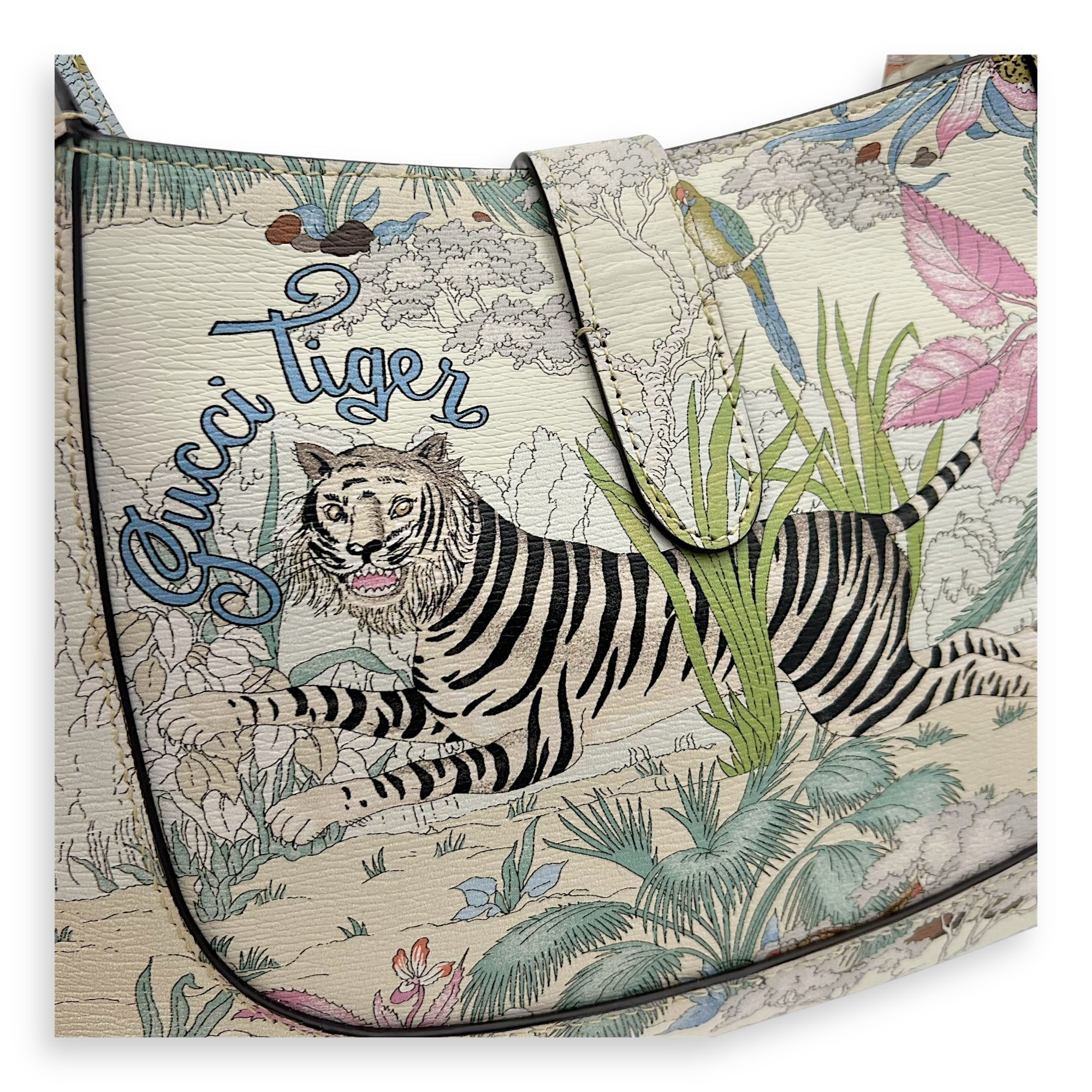 Jackie 1961 Small Multi-colour Shoulder Bag in Calfskin, Gold hardware - Image 12