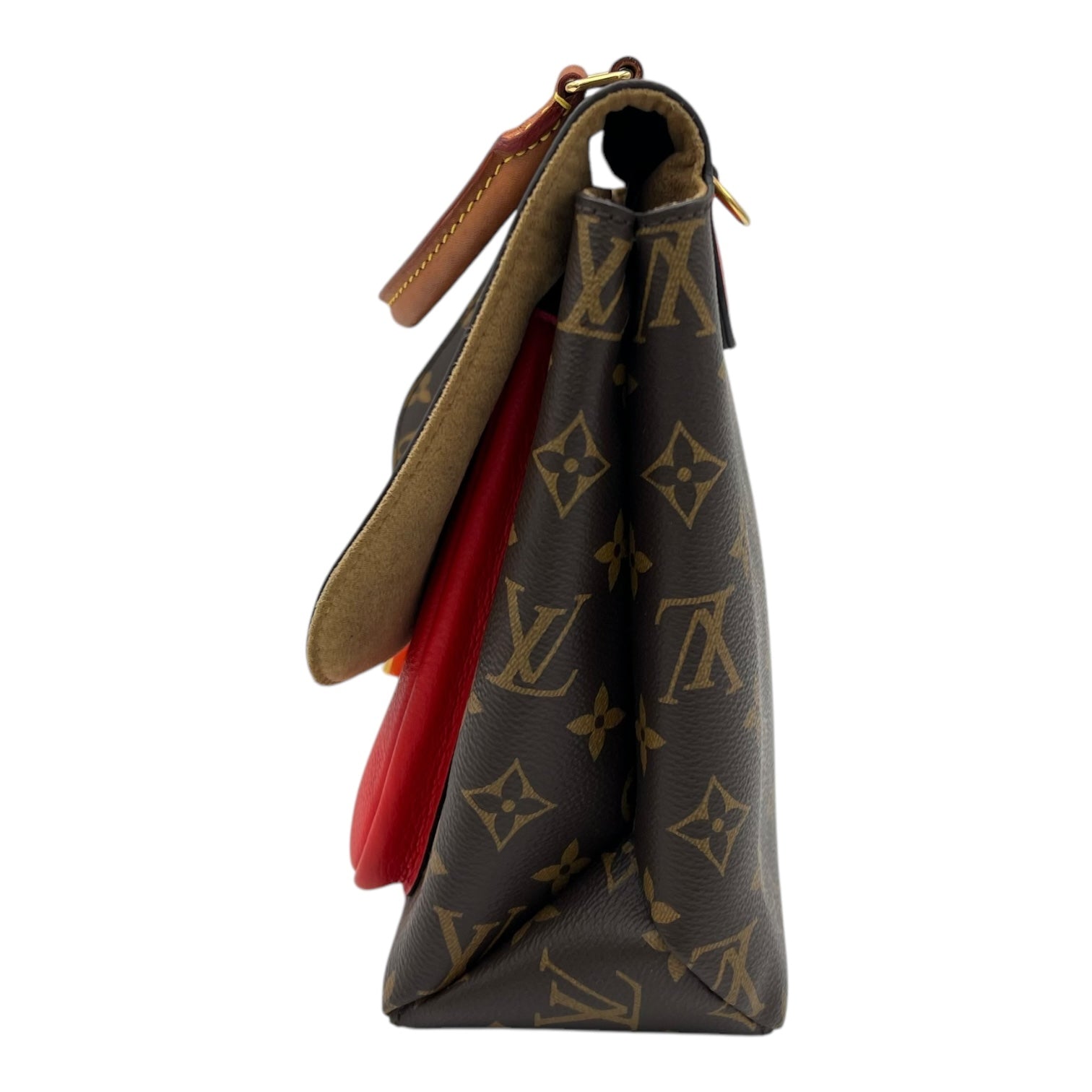 Marignan Top Handle Bag Brown in Monogram Coated Canvas, Gold hardware - Image 5