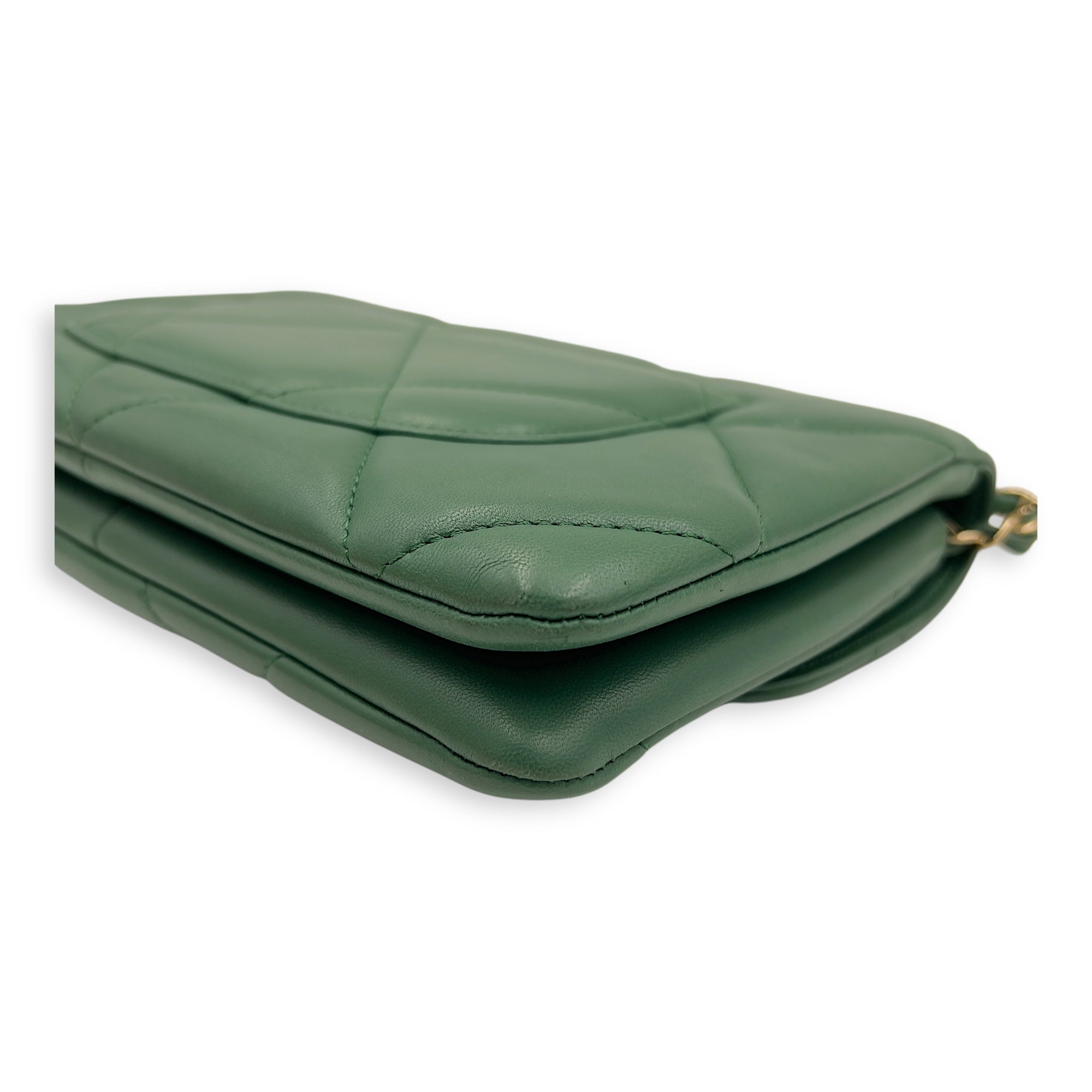 Trendy CC Black Top Handle Bag in Calfskin, Gold hardware - Image 12