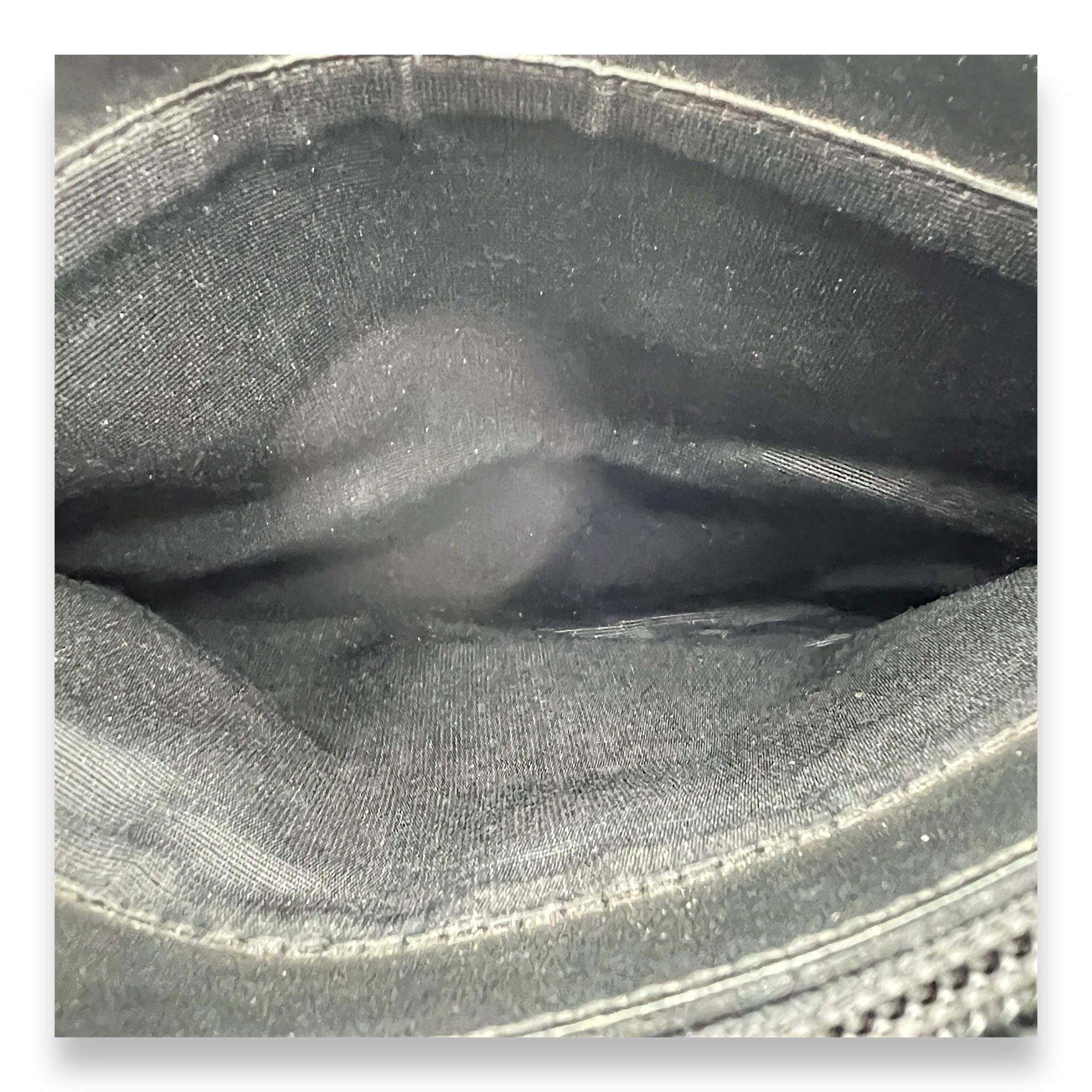 Logo Black Top Handle Bag in Calfskin and Suede, Silver hardware - Image 14