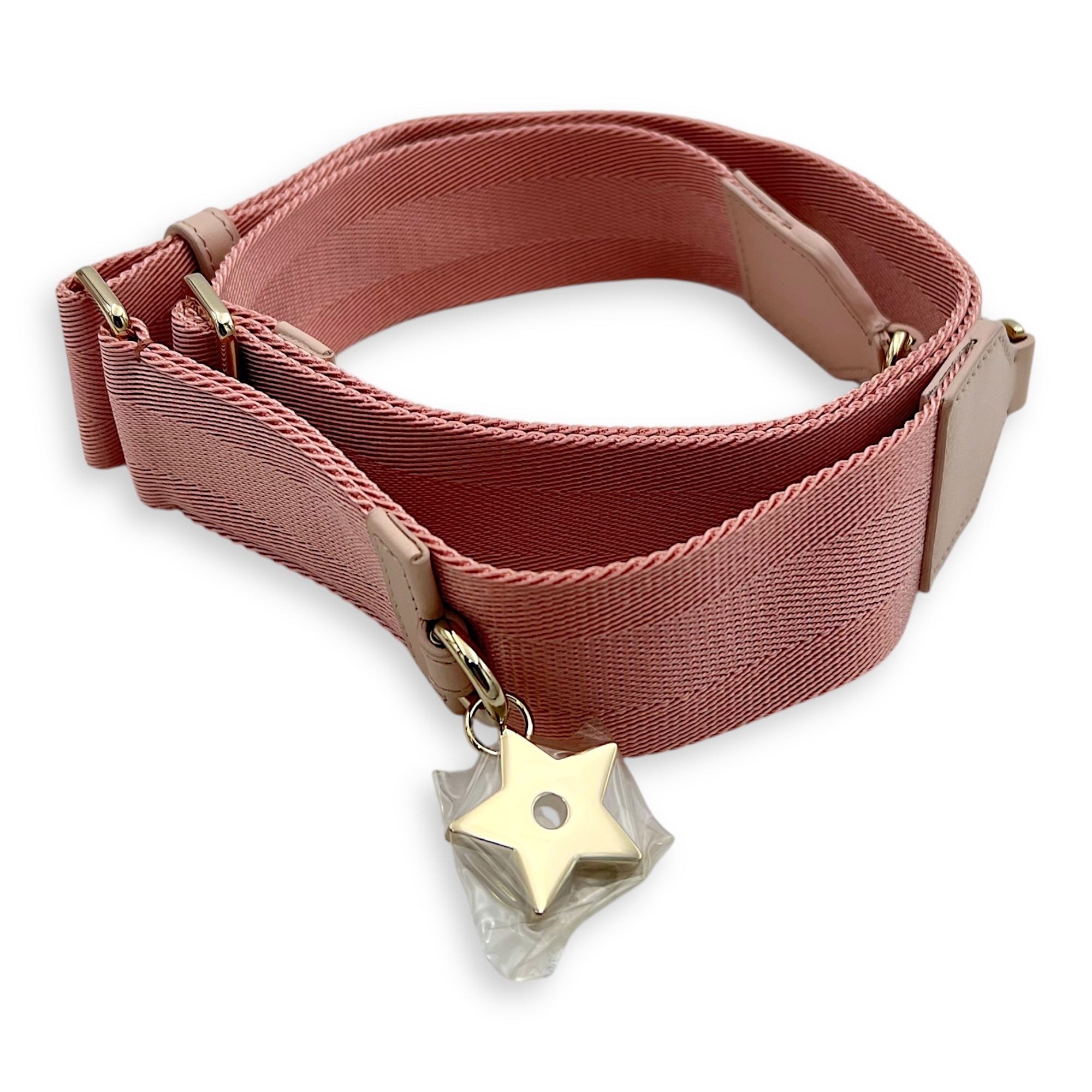 Multi-pouch Crossbody Bag Pink in Canvas, Light Gold hardware - Image 14