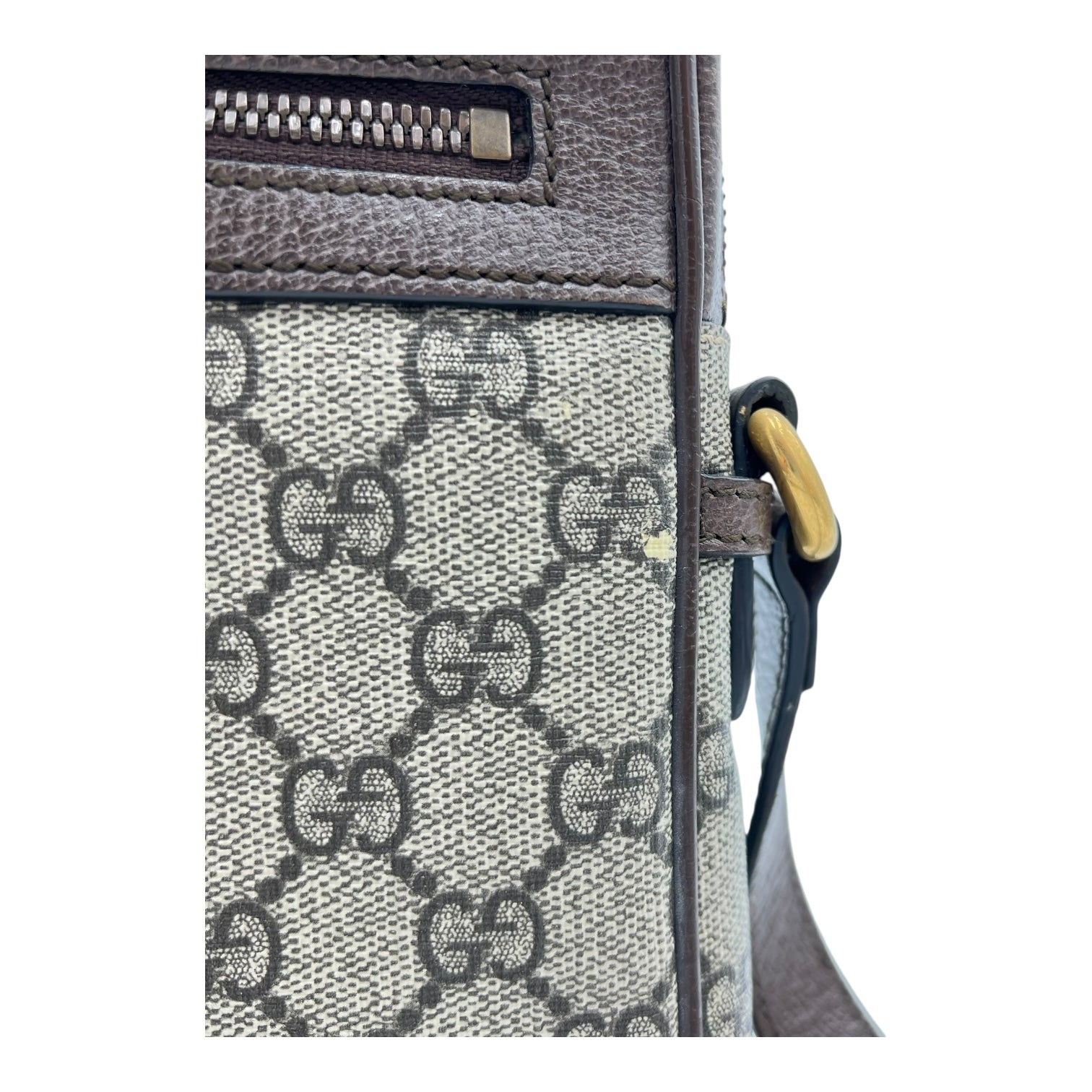 Ophidia Crossbody Bag Brown in Monogram Coated Canvas, Gold hardware - Image 13