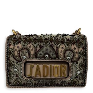 J'adior Shoulder Bag Pink in Calfskin, Gold hardware