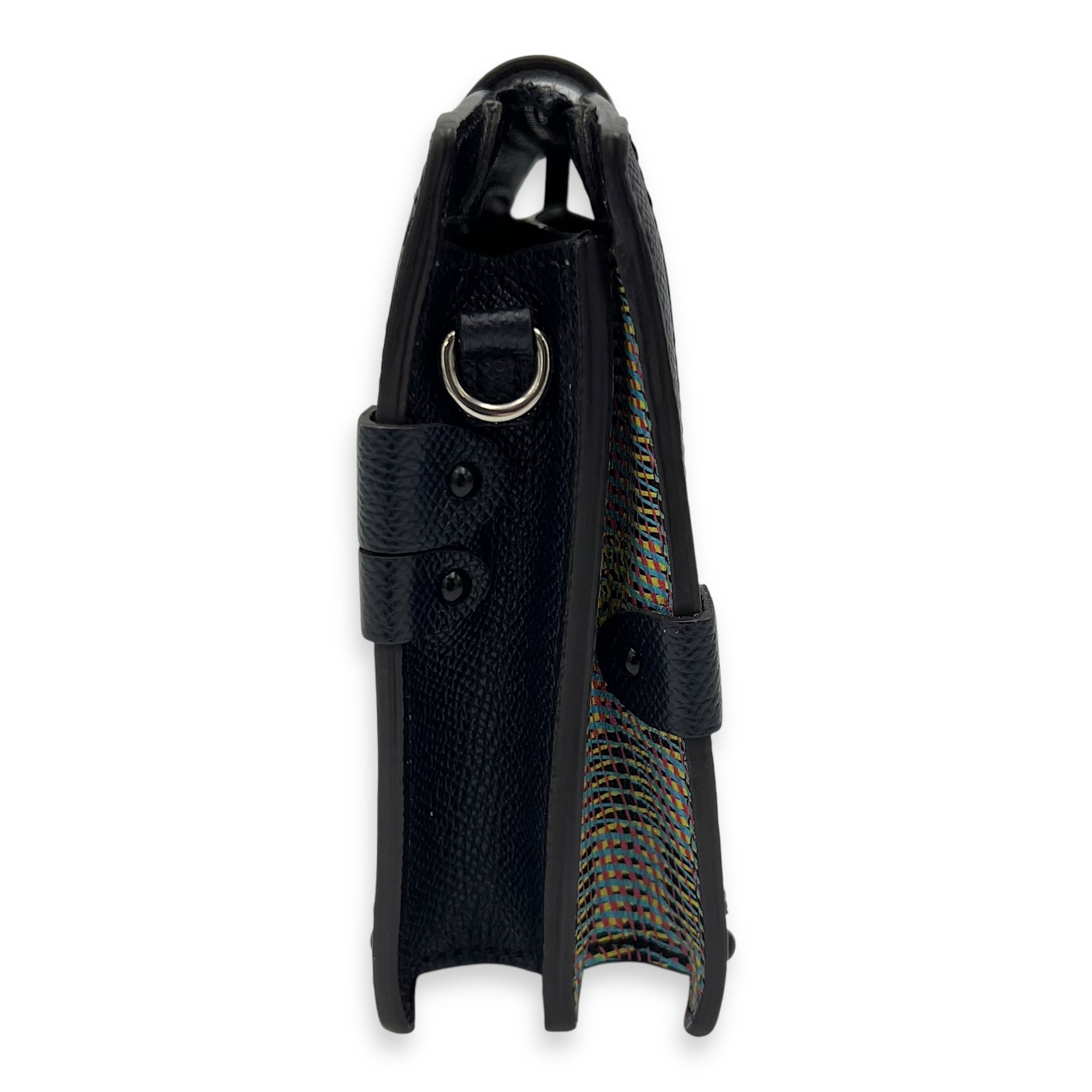 Trunk Clutch Crossbody Bag in Monogram Calfskin, Silver hardware - Image 4