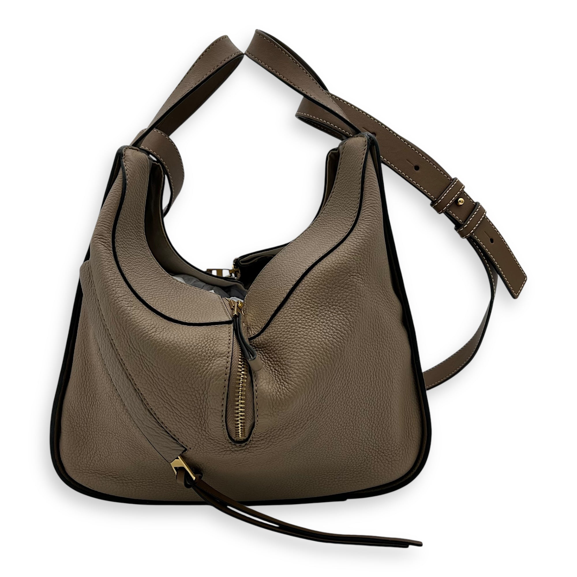 Hammock Small Beige Top Handle Bag in Calfskin, Gold hardware - Image 5