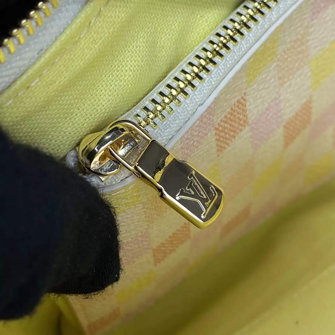 Pochette Accessoires Peach Pink Damier Canvas - Repbags.ru - Image 10