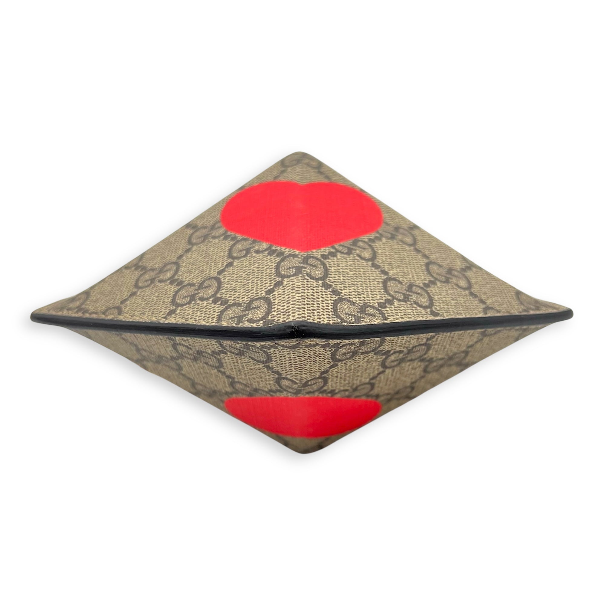 Supreme Heart Love Chain Shoulder Bag Beige in Coated Canvas, Gold hardware - Image 6