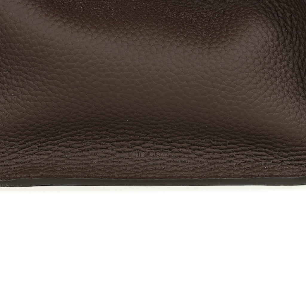 The Row Soft Margaux 12 Bag Deep Brown Calfskin Silver Hardware - Image 8