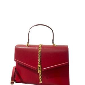 Gucci Red Sylvie 1969 Top Handle Bag