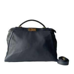 Fendi Navy Peekaboo Large Bag