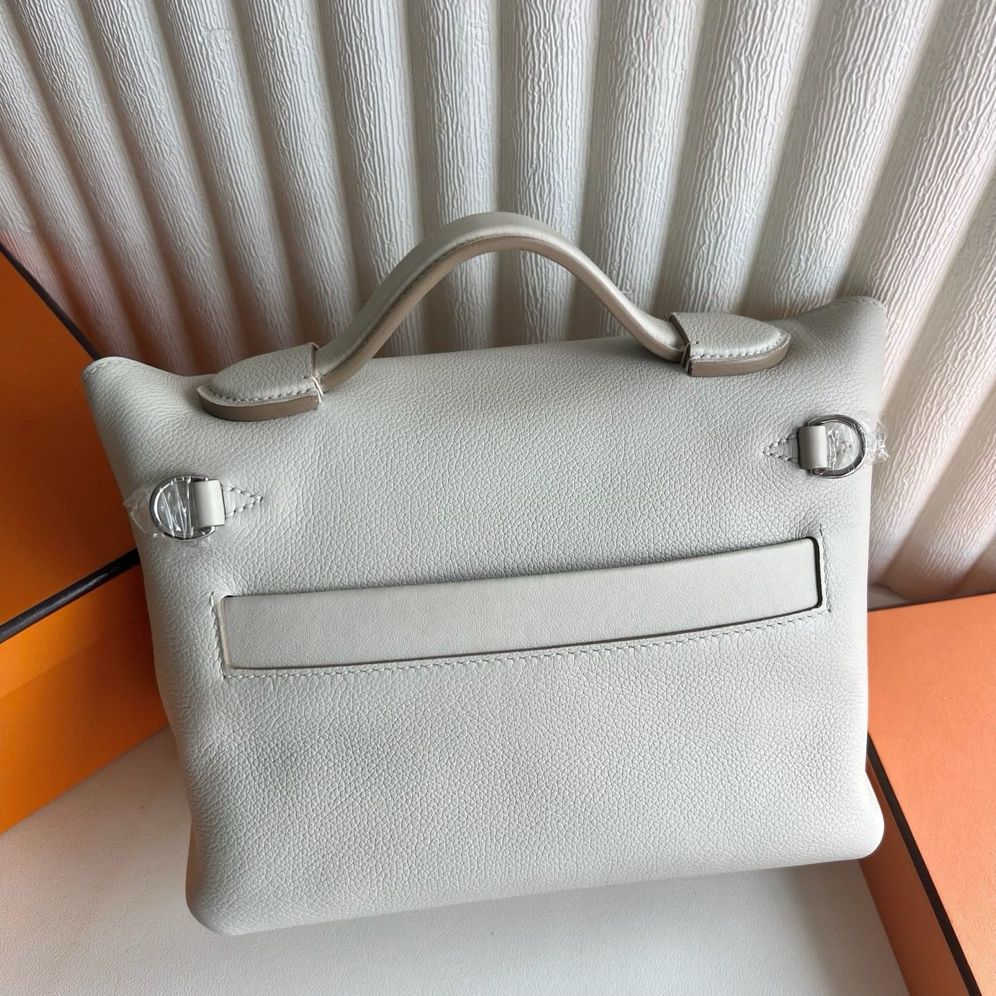 Hermes 24/24 Mini 21 Handmade Bag in Beton Evercolor Leather - Image 8