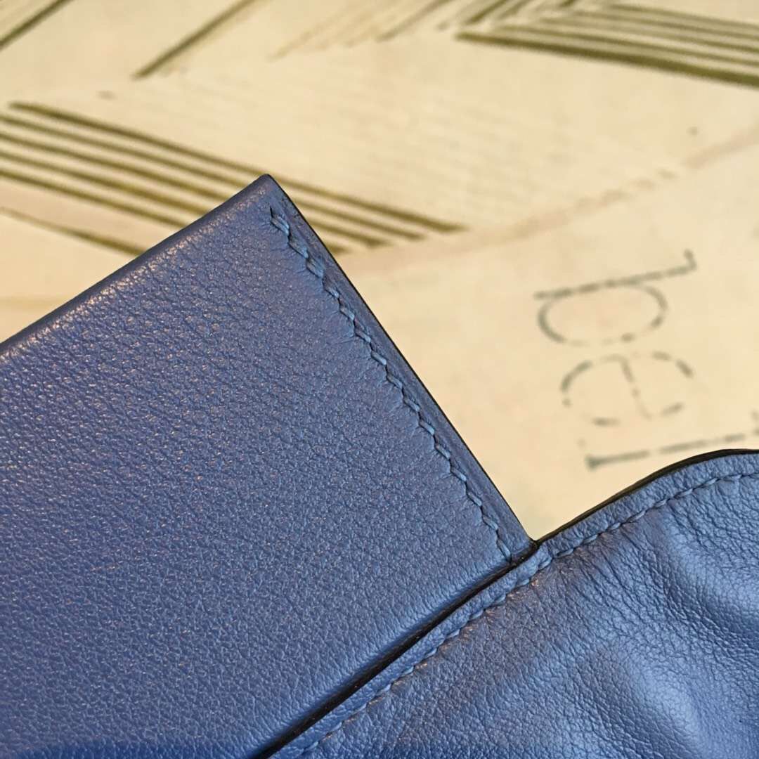 Hermes 24/24 29 Bag In Blue Clemence Calfskin - Image 7