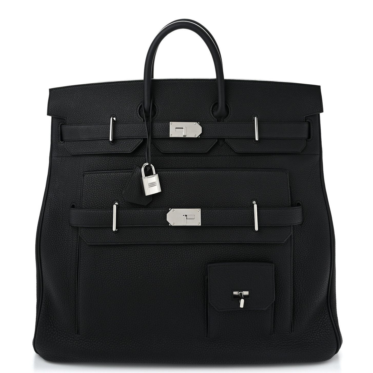Hermes Birkin HAC 50 Multipockets Bag in Black Clemence Leather