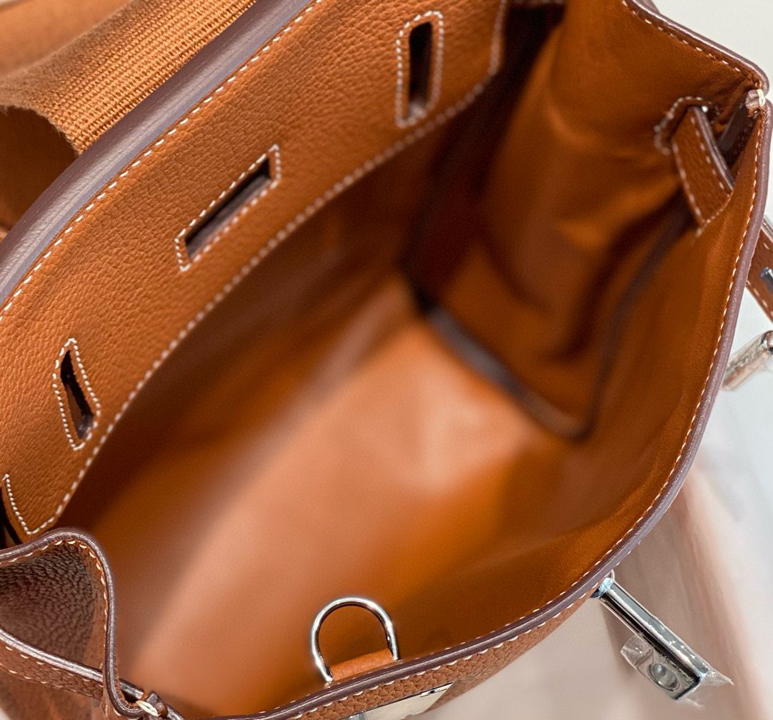 Hermes Hac a Dos PM Backpack in Gold Clemence Leather - Image 11