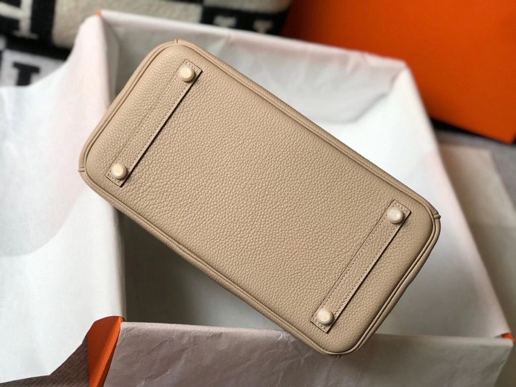 Hermes Birkin 35cm Bag In Trench Clemence Leather GHW - Image 5