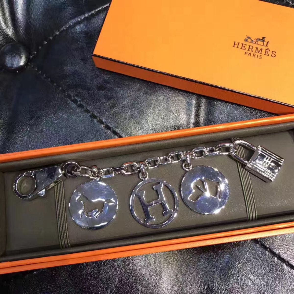 Hermes Silver Breloque Bag Charm - Image 3