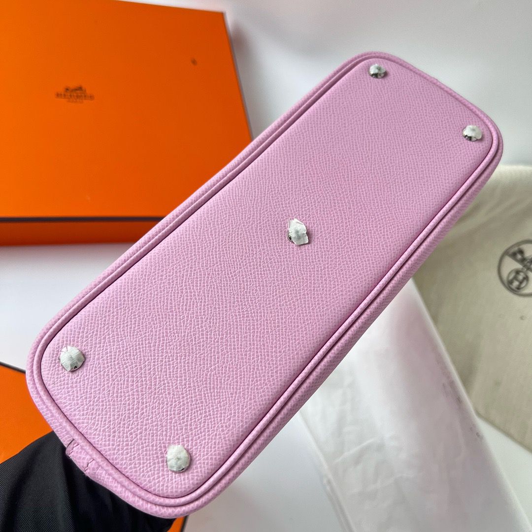 Hermes Bolide 1923 27 Handmade Bag In Mauve Sylvestre Epsom Calfskin - Image 8