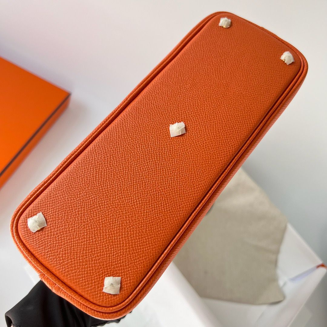 Hermes Bolide 1923 27 Handmade Bag In Orange Epsom Calfskin - Image 8
