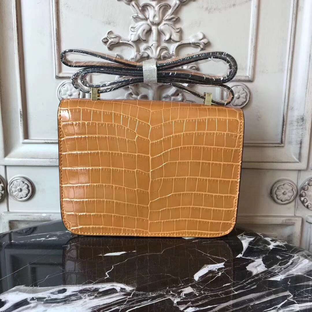 Hermes Camarel Constance MM 24cm Crocodile Bag - Image 3