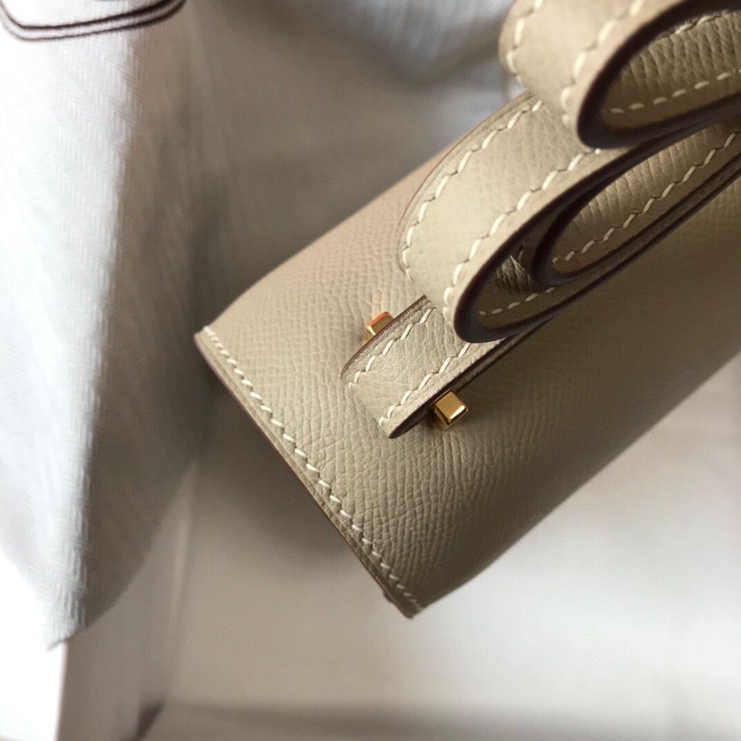 Hermes Grey Constance MM 24cm Epsom Leather Bag - Image 10