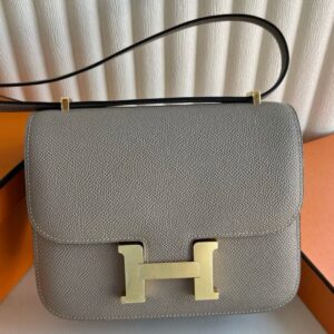 Hermes Constance 18 Handmade Bag in Gris Asphalt Epsom Calfskin