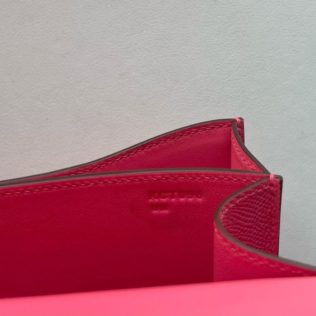 Hermes Constance 18 Handmade Bag in Rose Azalee Epsom Calfskin - Image 10