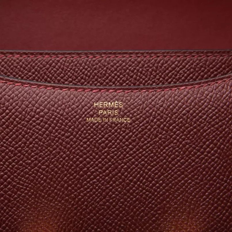 Hermes Constance 18 Handmade Bag in Rouge H Epsom Calfskin - Image 11