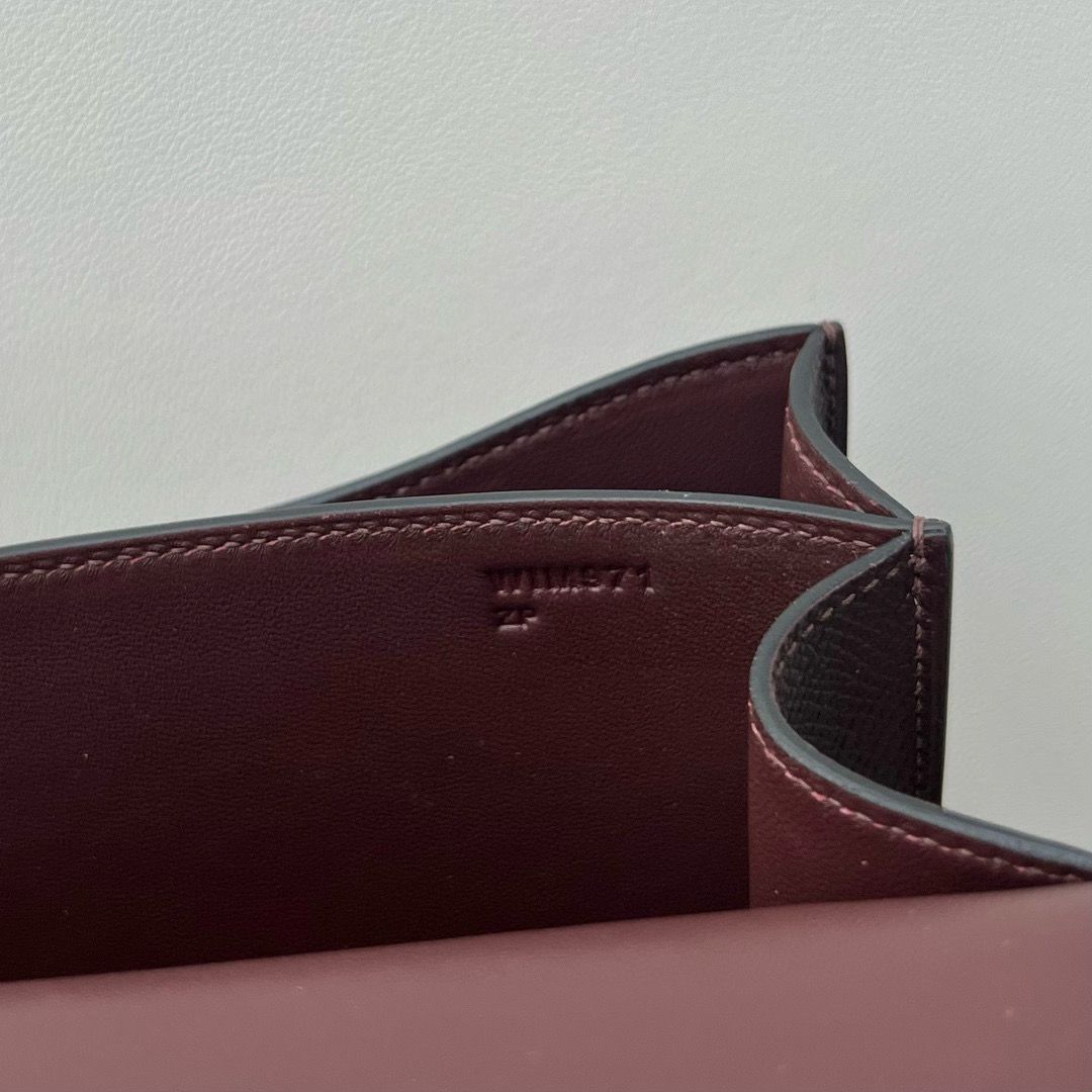 Hermes Constance 18 Handmade Bag in Rouge Sellier Epsom Calfskin - Image 9