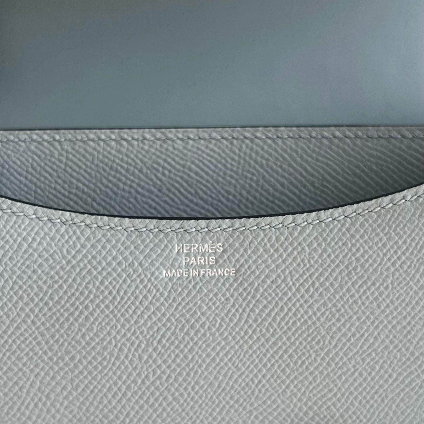 Hermes Constance 1-18 Mirror Bag in Blue Glacier Epsom Calfskin - Image 9