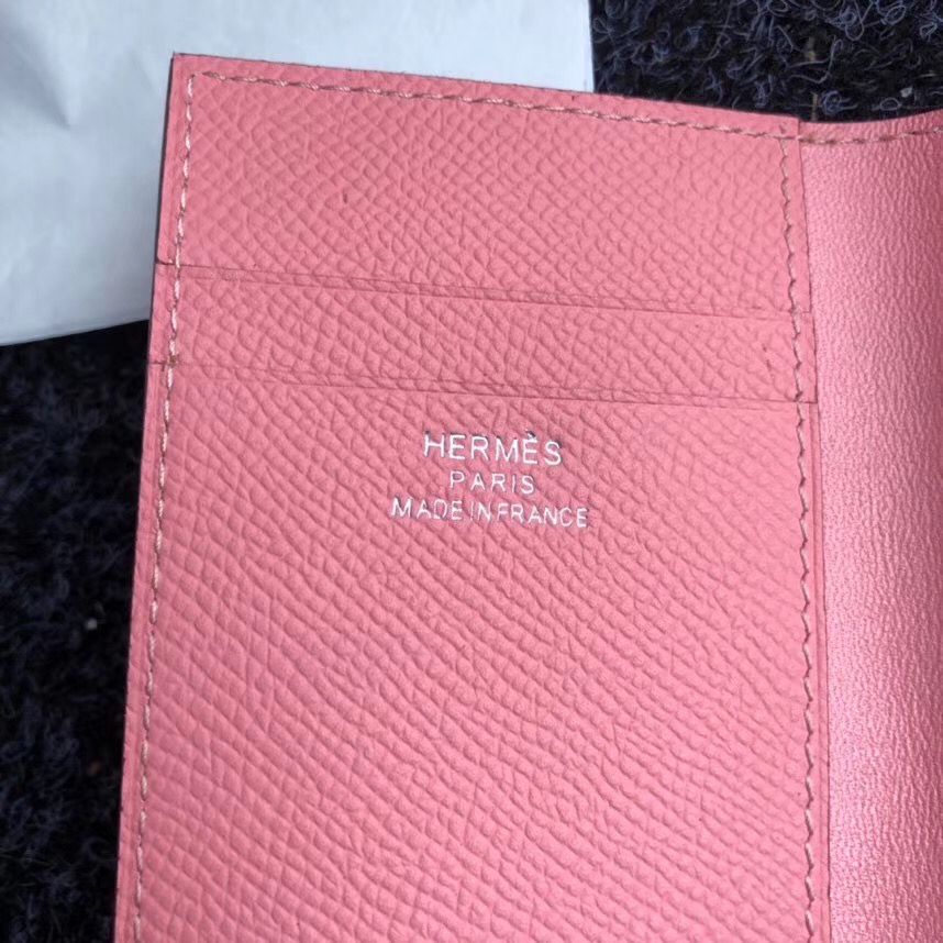 Hermes MC² Euclide Card Holder In Pink Epsom Leather - Image 5