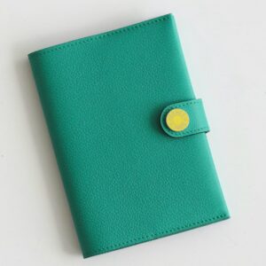 Hermes R.M.S Passport Holder in Vert Verone Evercolor Calfskin