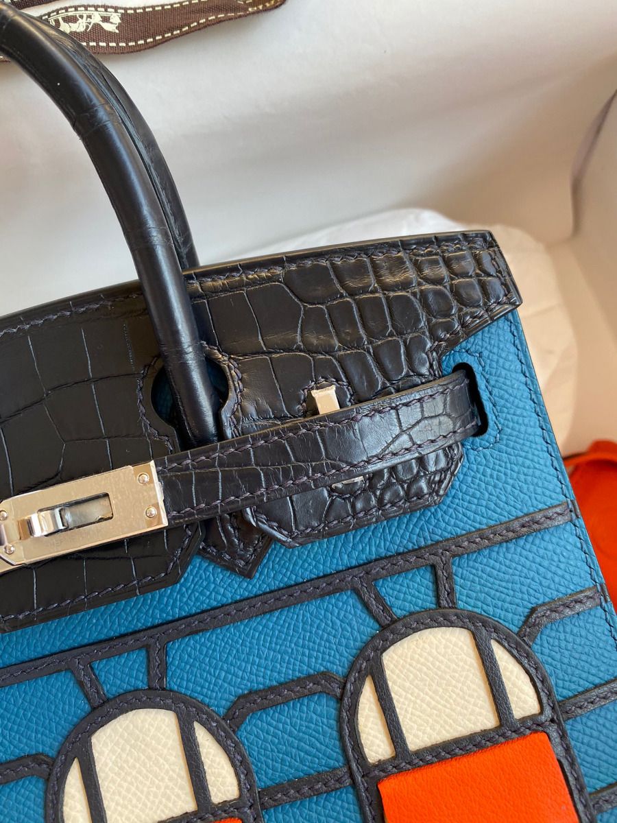 Hermes Night Sac Faubourg Birkin 20 Sellier Limited Edition Bag - Image 6