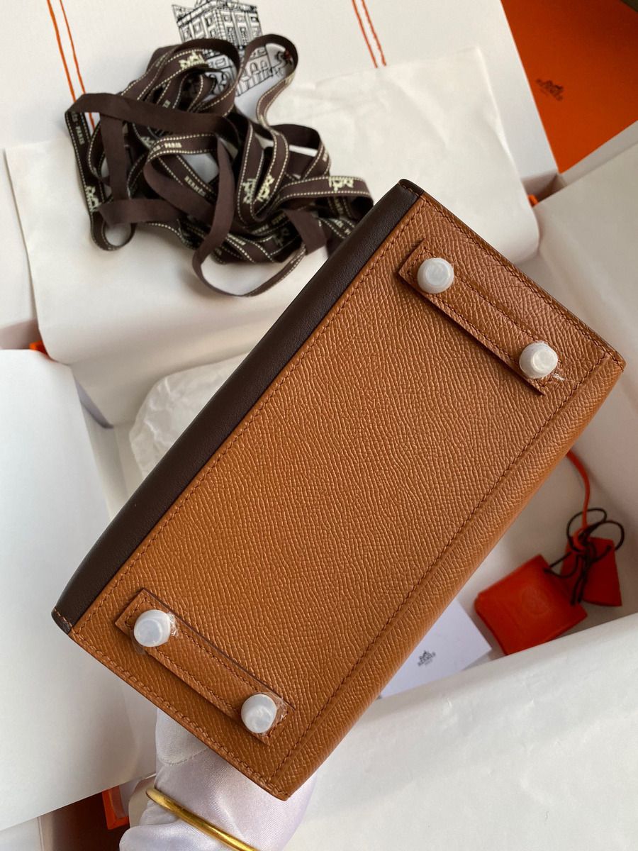 Hermes Brown Sac Faubourg Birkin 20 Sellier Limited Edition Bag - Image 8