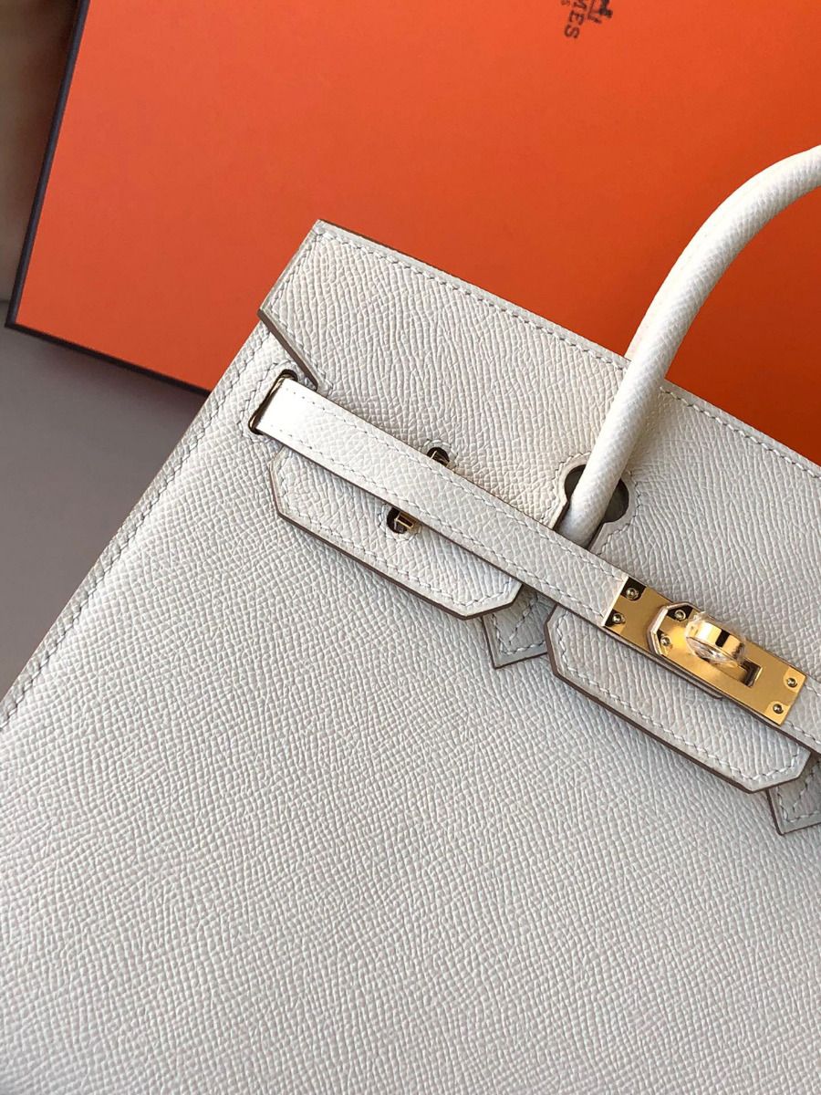 Hermes Birkin 25 Sellier Handmade Bag In Craie Epsom Calfskin - Image 10