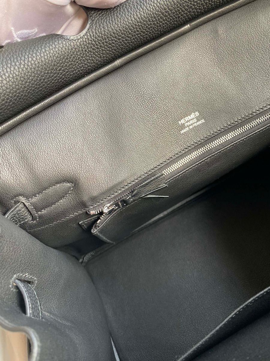 Hermes Ghillies Birkin 35cm Limited-edition Bag In Black Calfskin - Image 7