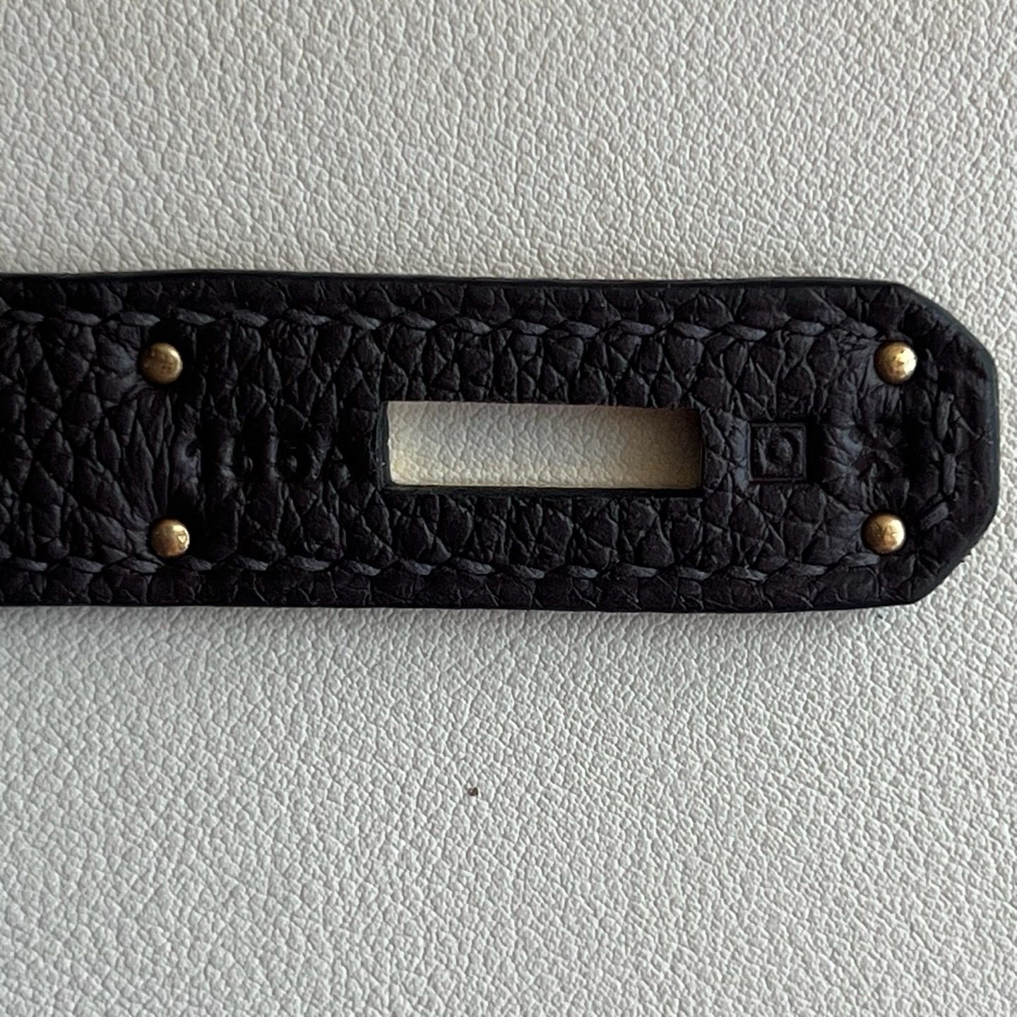 Hermes Birkin 40 Retourne Handmade Bag in Ebene Clemence Leather - Image 4