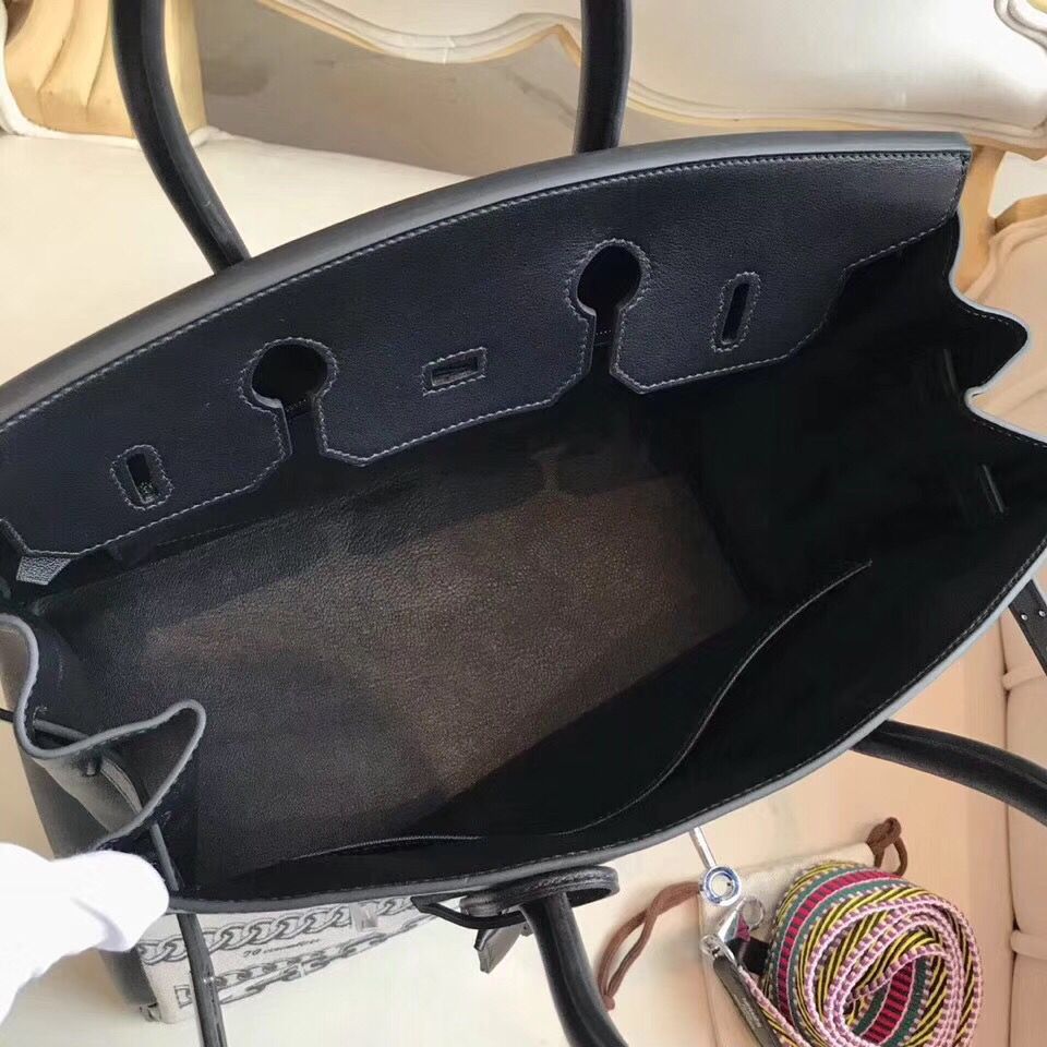 Hermes Birkin 35 Handbags Bag In De Camp Dechainee Toile - Image 7