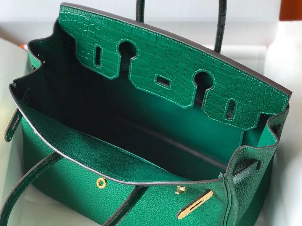 Hermes Touch Birkin 30cm Limited Edition Green Bag - Image 10