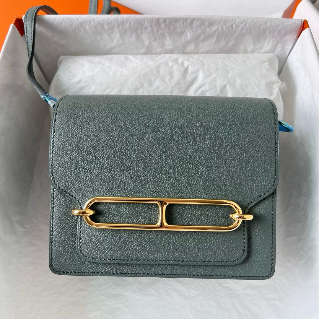 Hermes Roulis Mini 18 Bag in Vert Amande Evercolor Calfskin - Image 3