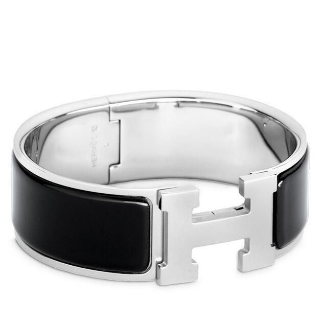 Hermes Black Enamel Clic Clac H PM Bracelet - Image 4